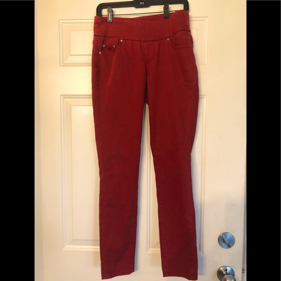 Jag jeans pull on jeggings. Cranberry red - Picture 1 of 8